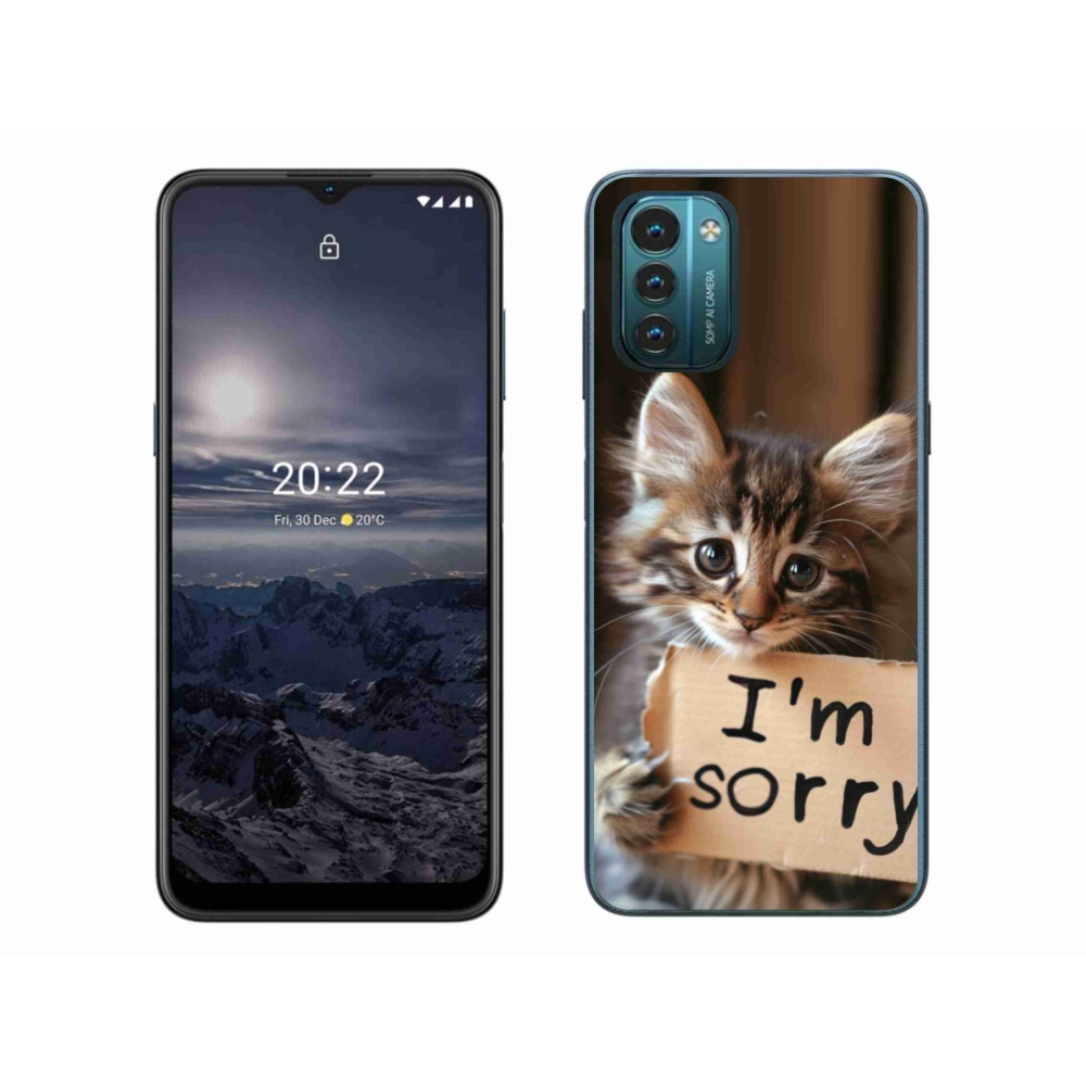 Gelový kryt mmCase na Nokia G11/G21 - kočíčí omluva