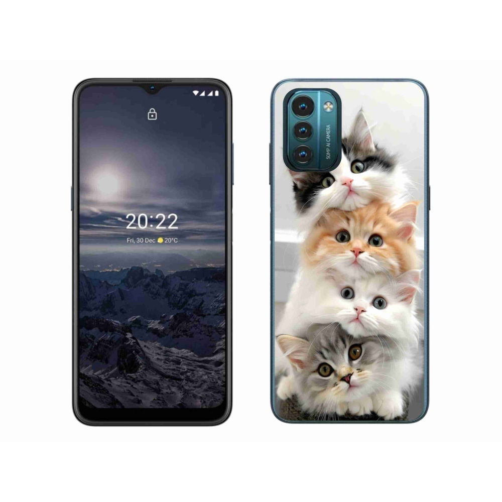 Gelový kryt mmCase na Nokia G11/G21 - kočičí parta
