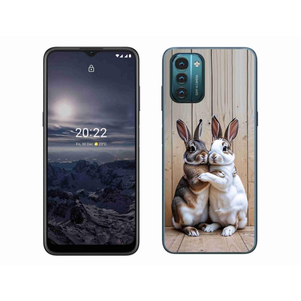Gelový kryt mmCase na Nokia G11/G21 - králičí pár