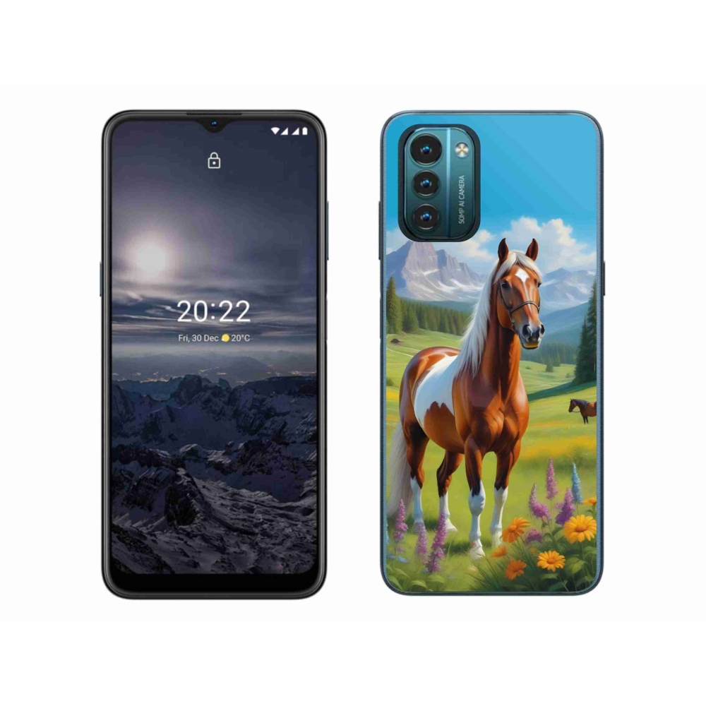 Gelový kryt mmCase na Nokia G11/G21 - kůň na louce