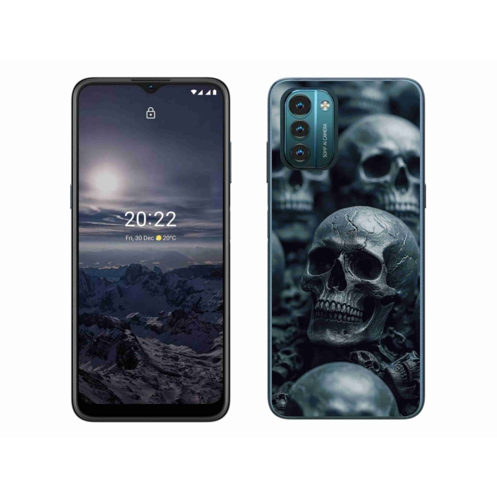 Gelový kryt mmCase na Nokia G11/G21 - lebka 2