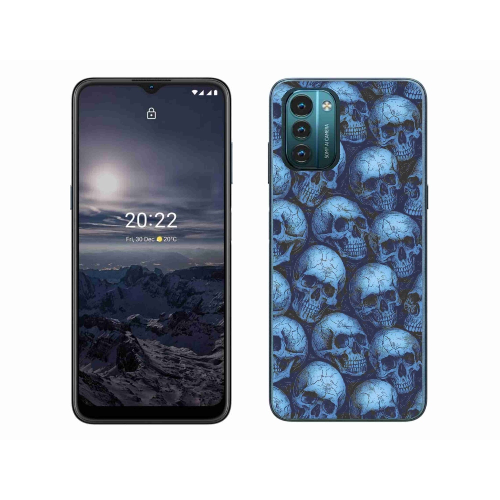 Gelový kryt mmCase na Nokia G11/G21 - lebky