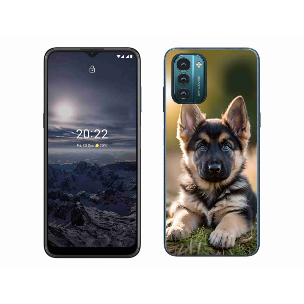 Gelový kryt mmCase na Nokia G11/G21 - německý ovčák v přírodě