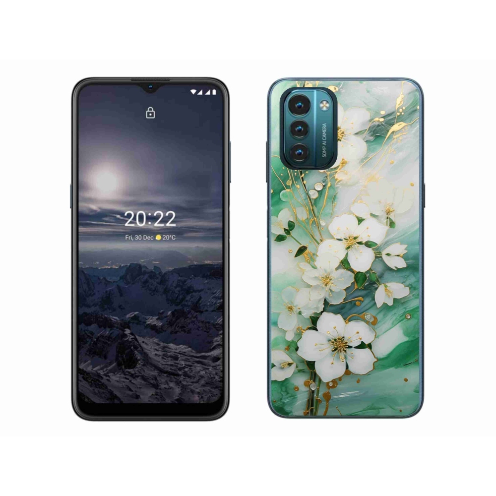 Gelový kryt mmCase na Nokia G11/G21 - něžné květy