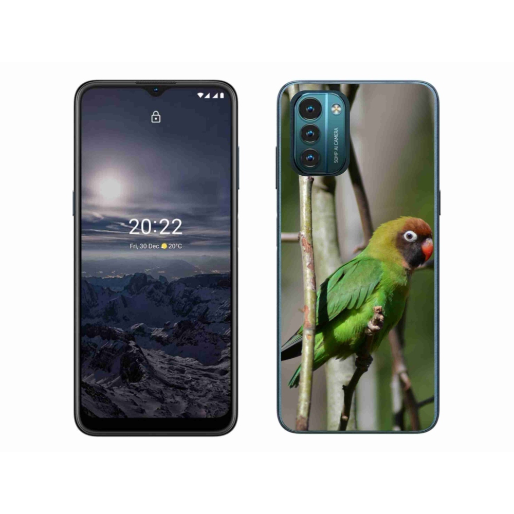 Gelový kryt mmCase na Nokia G11/G21 - papoušek agapornis