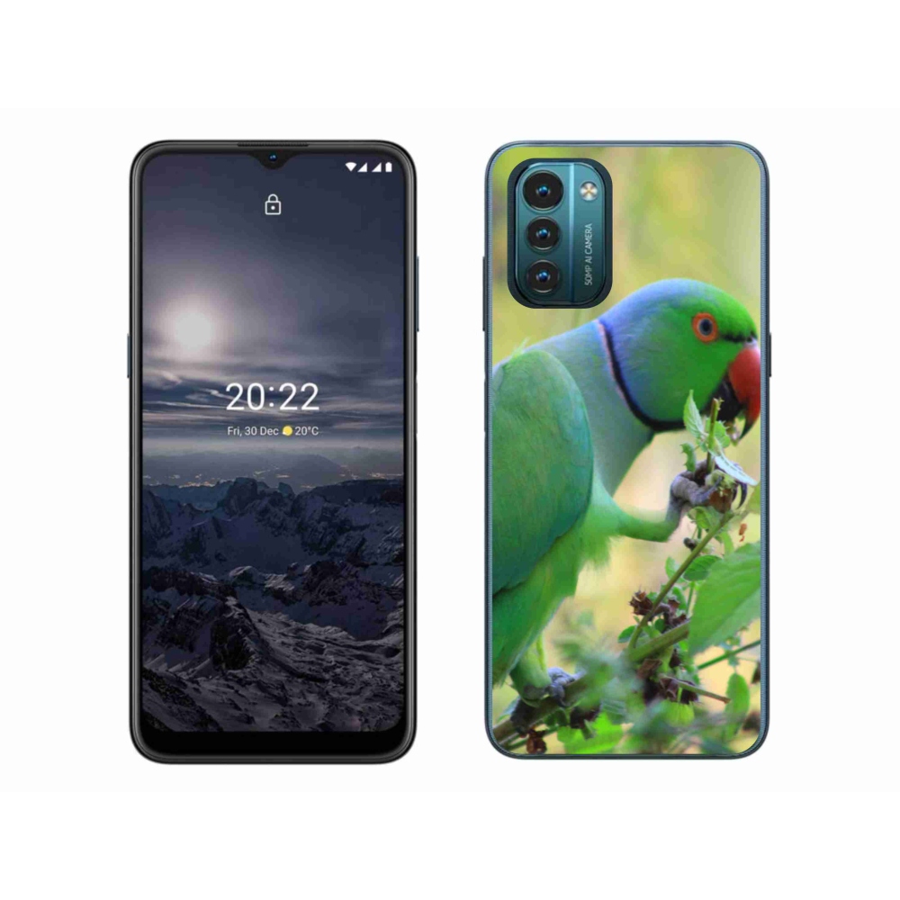 Gelový kryt mmCase na Nokia G11/G21 - papoušek alexandr