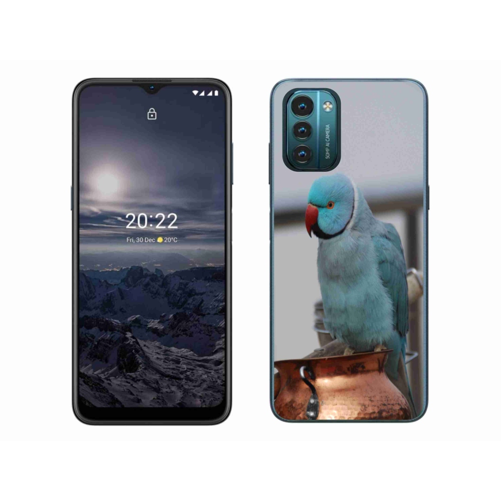 Gelový kryt mmCase na Nokia G11/G21 - papoušek alexandr modrý