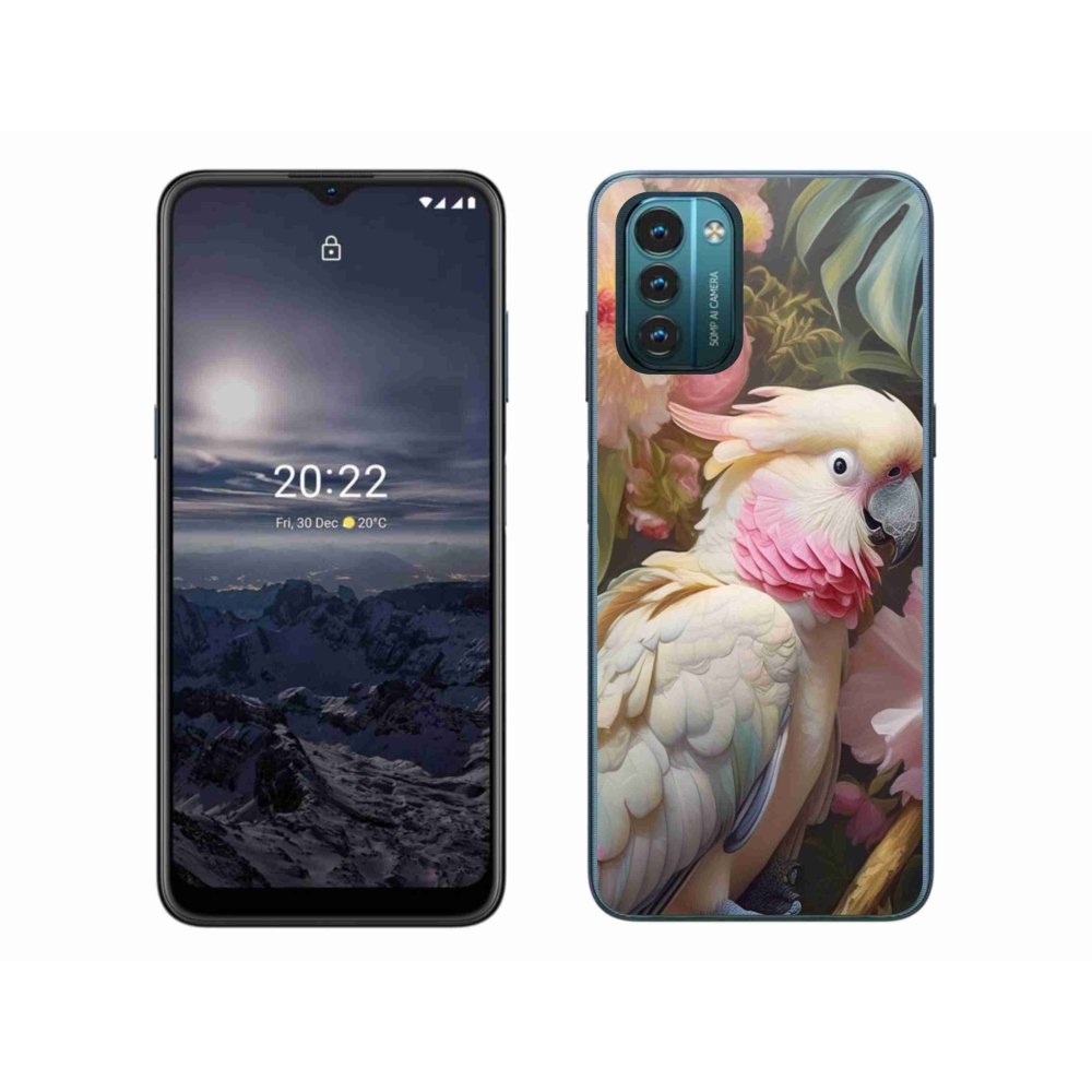Gelový kryt mmCase na Nokia G11/G21 - papoušek kakadu růžový 2