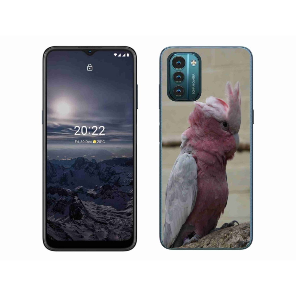 Gelový kryt mmCase na Nokia G11/G21 - papoušek kakadu růžový