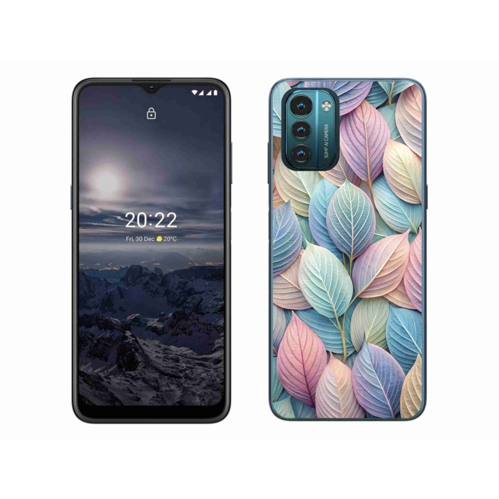 Gelový kryt mmCase na Nokia G11/G21 - pastelové listy