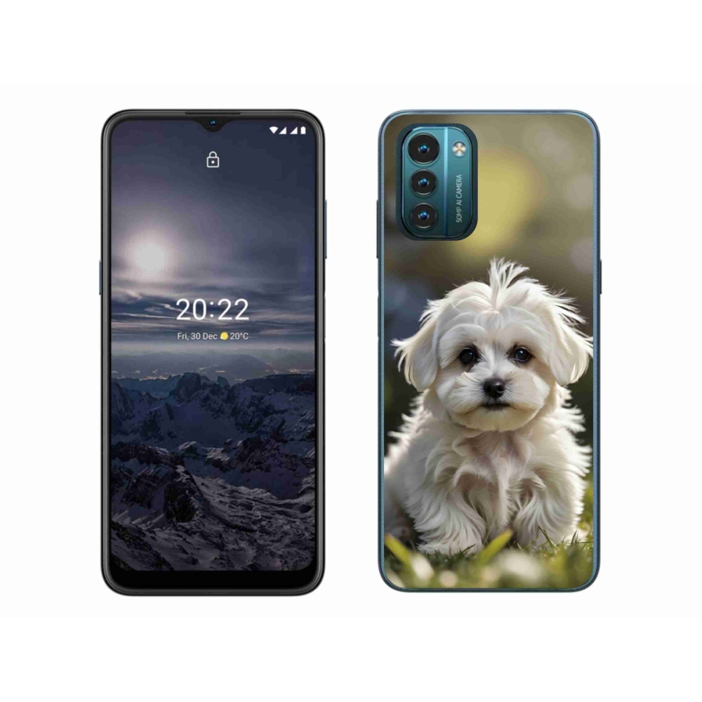 Gelový kryt mmCase na Nokia G11/G21 - roztomilý maltézský psík