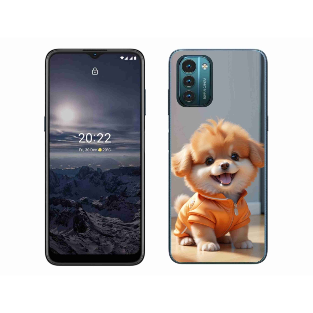 Gelový kryt mmCase na Nokia G11/G21 - roztomilý pomeranian v mikině