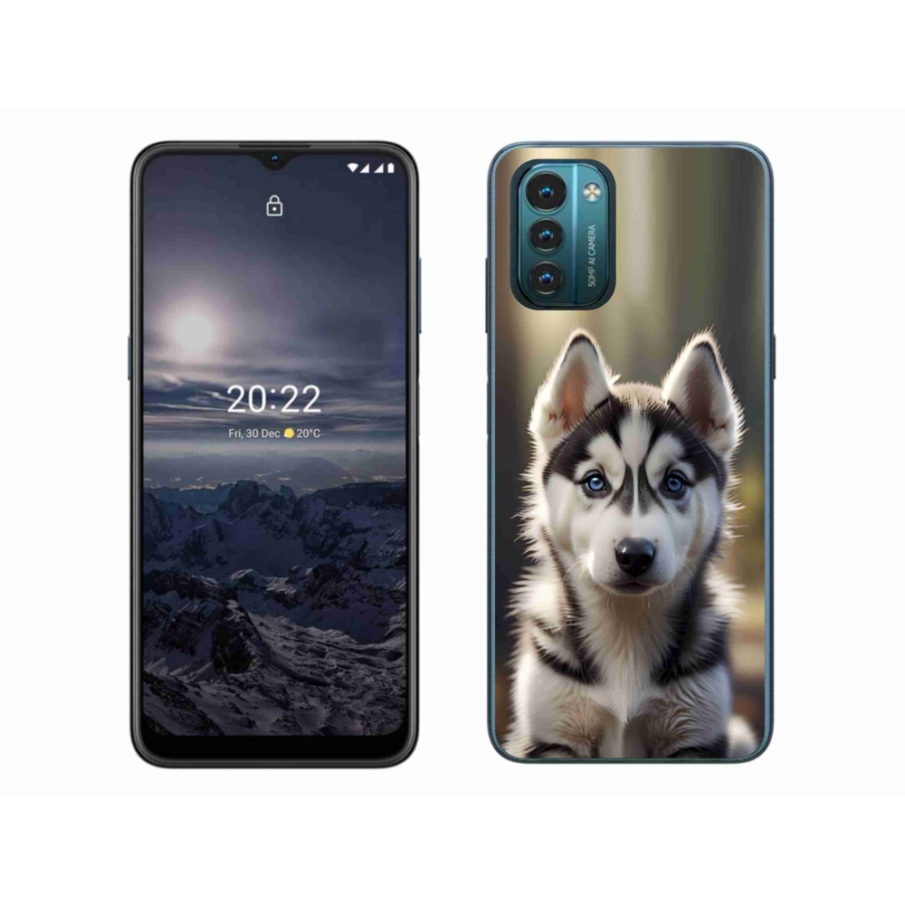 Gelový kryt mmCase na Nokia G11/G21 - roztomilý sibiřský husky