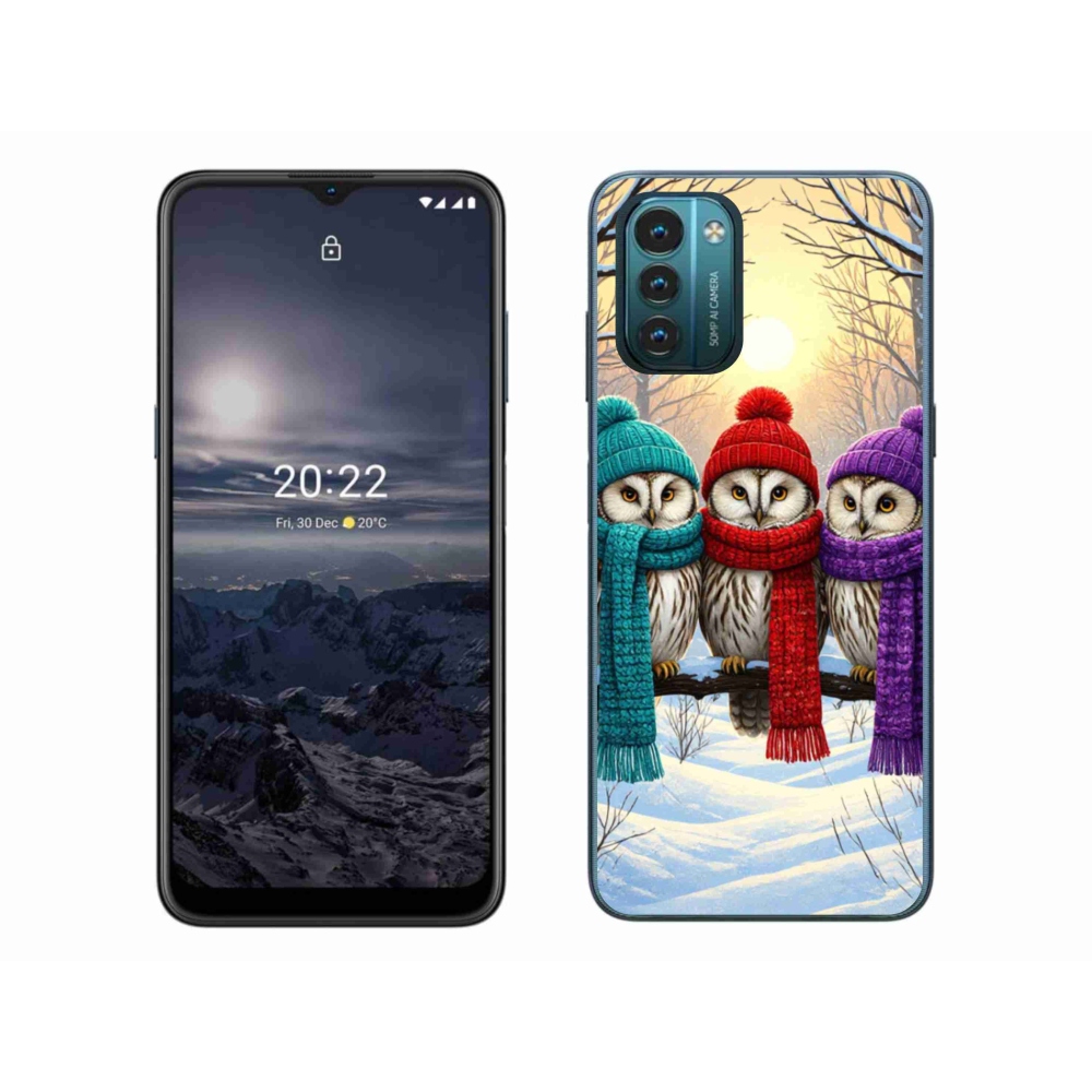 Gelový kryt mmCase na Nokia G11/G21 - soví přátelé