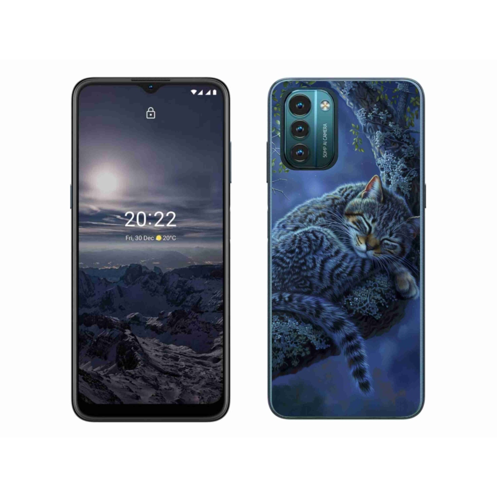 Gelový kryt mmCase na Nokia G11/G21 - spící kočka