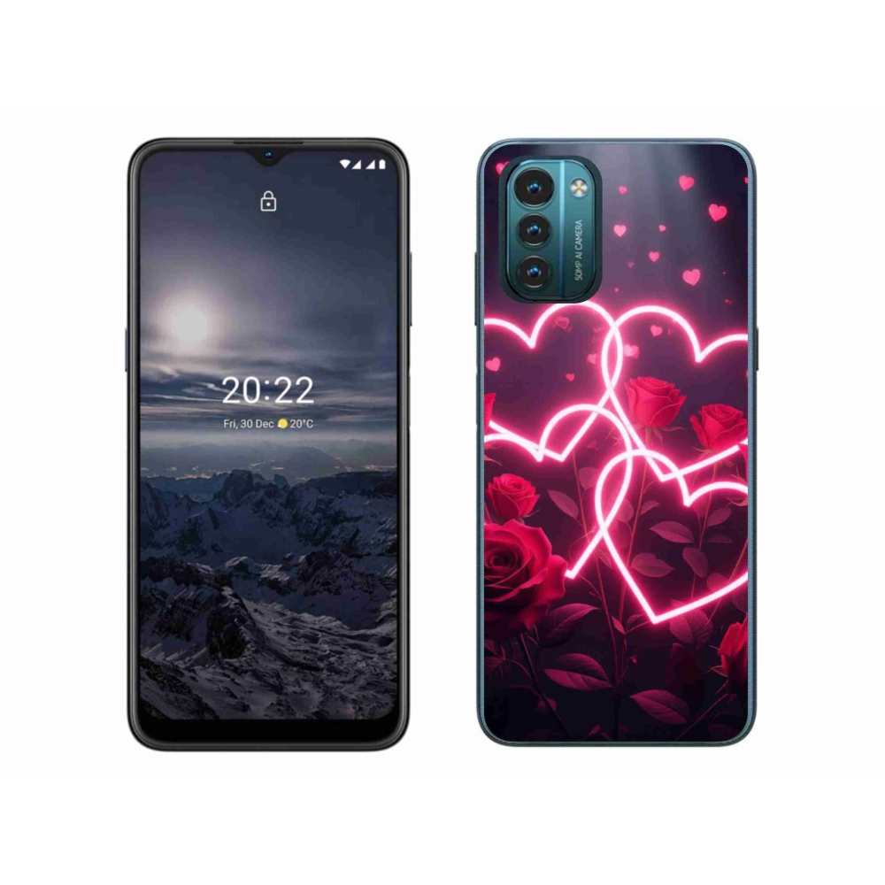 Gelový kryt mmCase na Nokia G11/G21 - srdce lásky