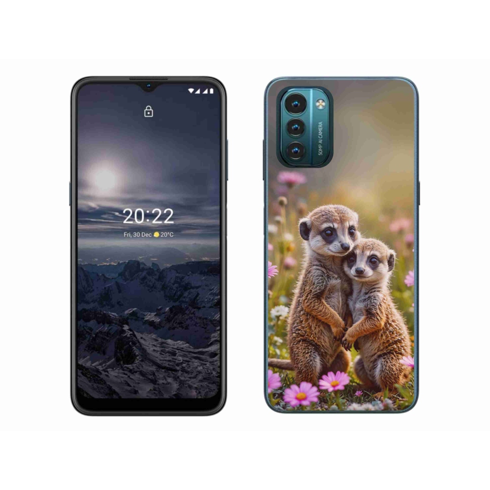 Gelový kryt mmCase na Nokia G11/G21 - surikatí duo