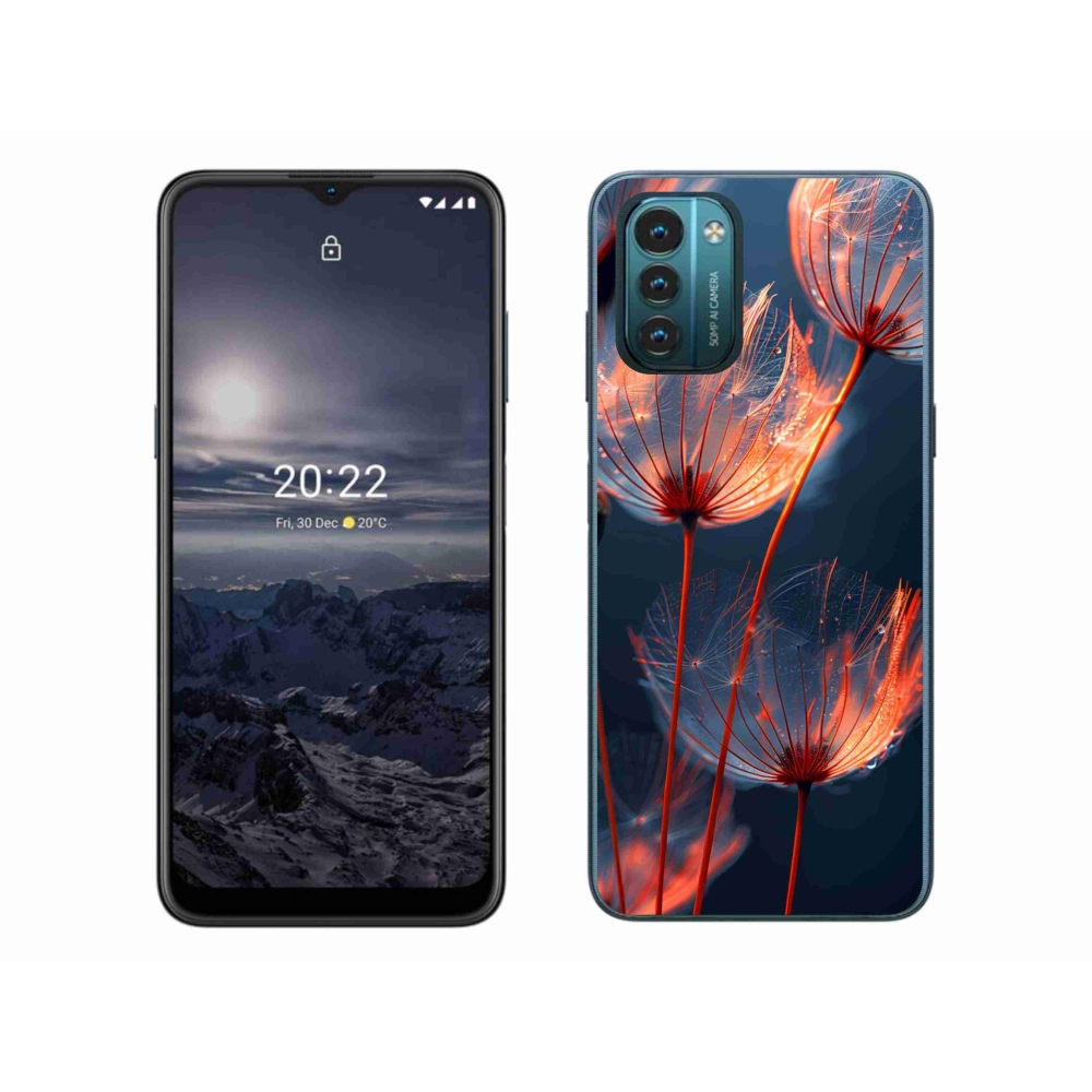 Gelový kryt mmCase na Nokia G11/G21 - světélkující chmýří