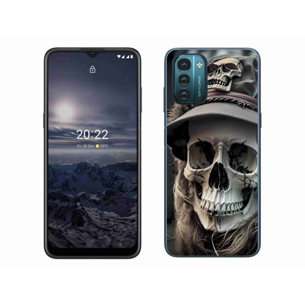 Gelový kryt mmCase na Nokia G11/G21 - temná lebka