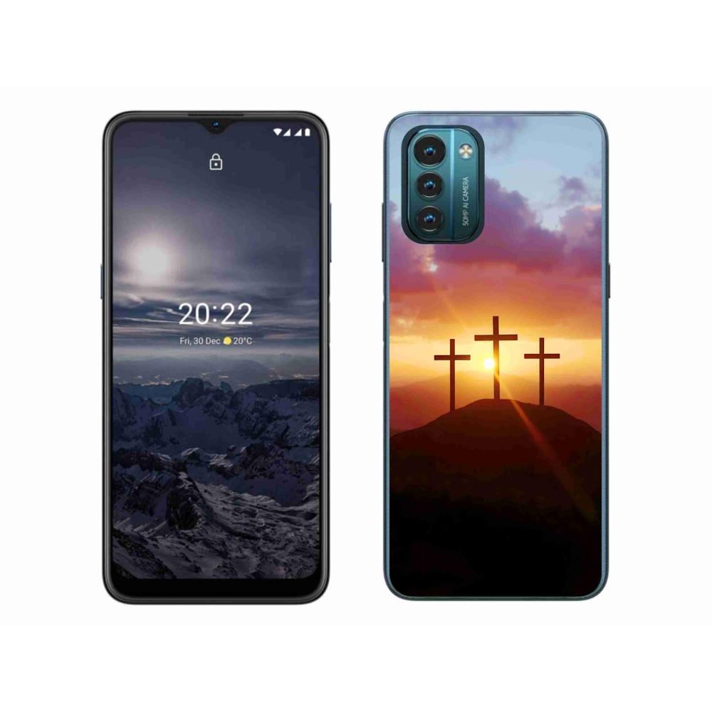 Gelový kryt mmCase na Nokia G11/G21 - tři kříže