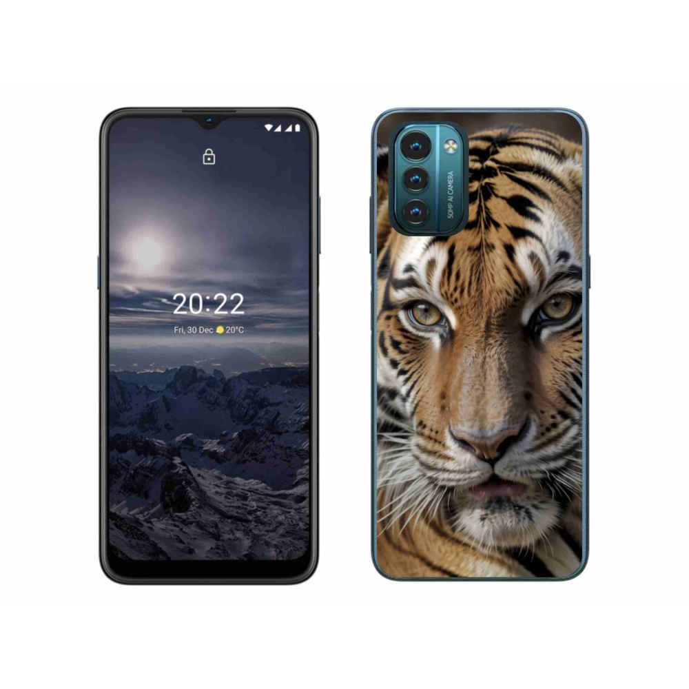 Gelový kryt mmCase na Nokia G11/G21 - tygří pohled