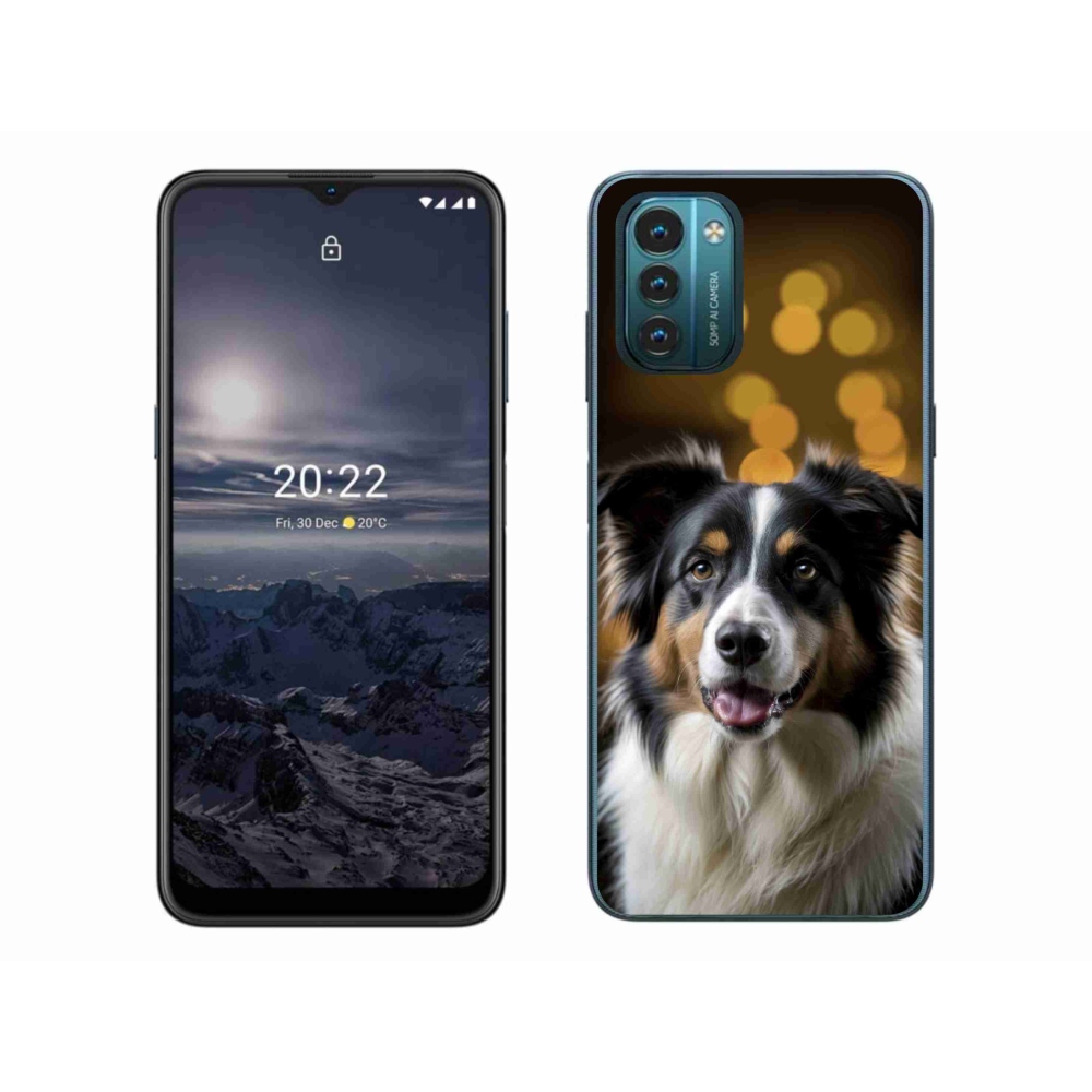 Gelový kryt mmCase na Nokia G11/G21 - usměvavý australský ovčák