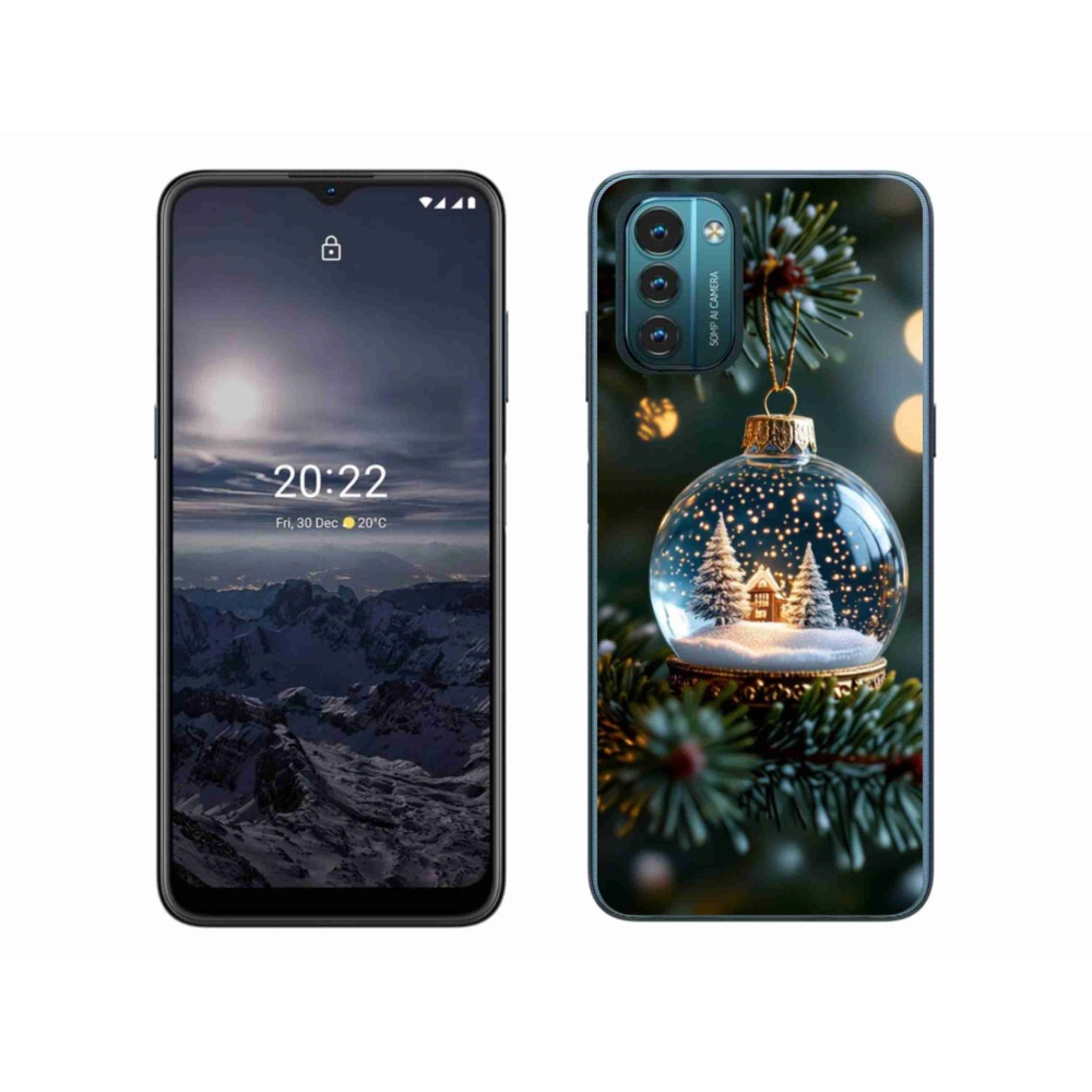 Gelový kryt mmCase na Nokia G11/G21 - vánoční koule 2
