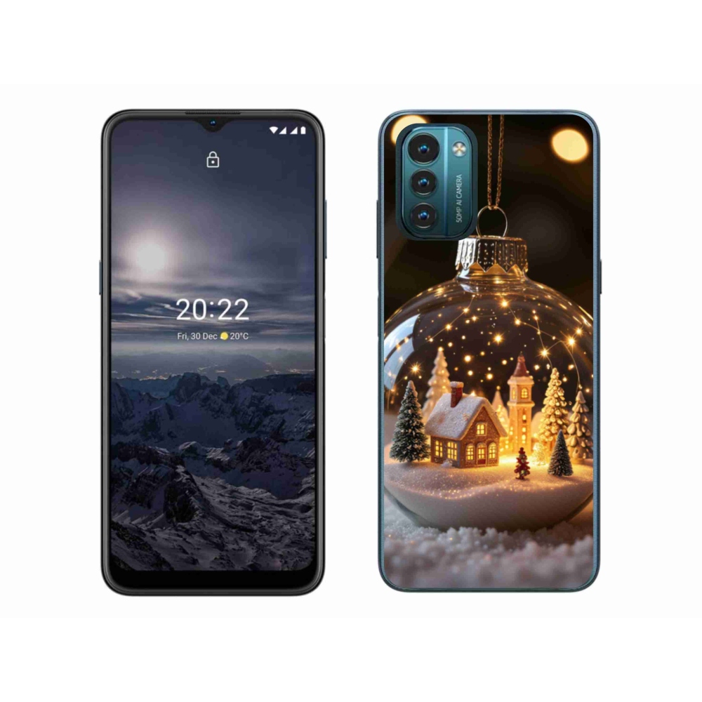 Gelový kryt mmCase na Nokia G11/G21 - vánoční koule 3