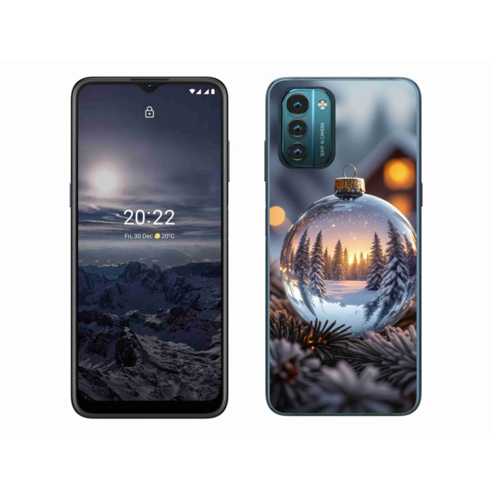 Gelový kryt mmCase na Nokia G11/G21 - vánoční ozdoba