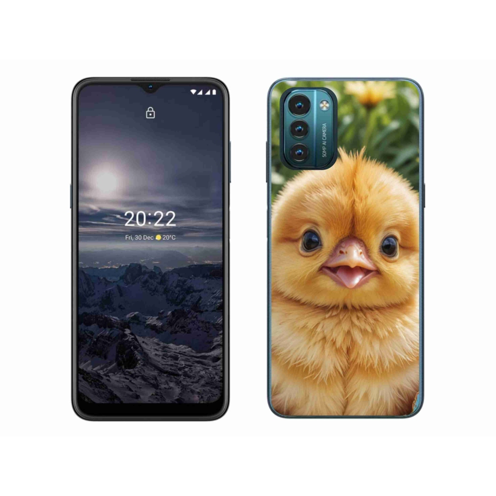 Gelový kryt mmCase na Nokia G11/G21 - veselé kuřátko
