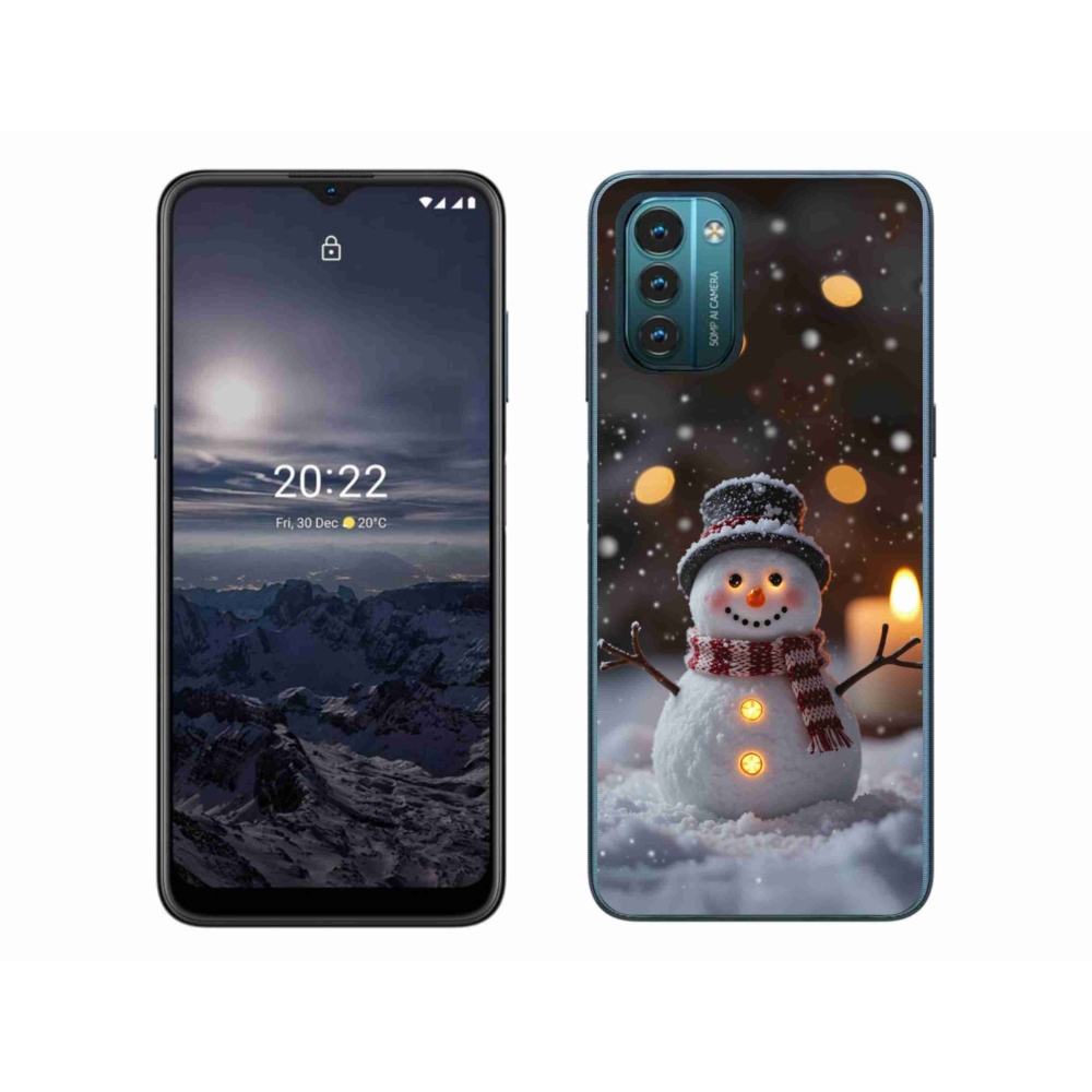 Gelový kryt mmCase na Nokia G11/G21 - veselý sněhulák