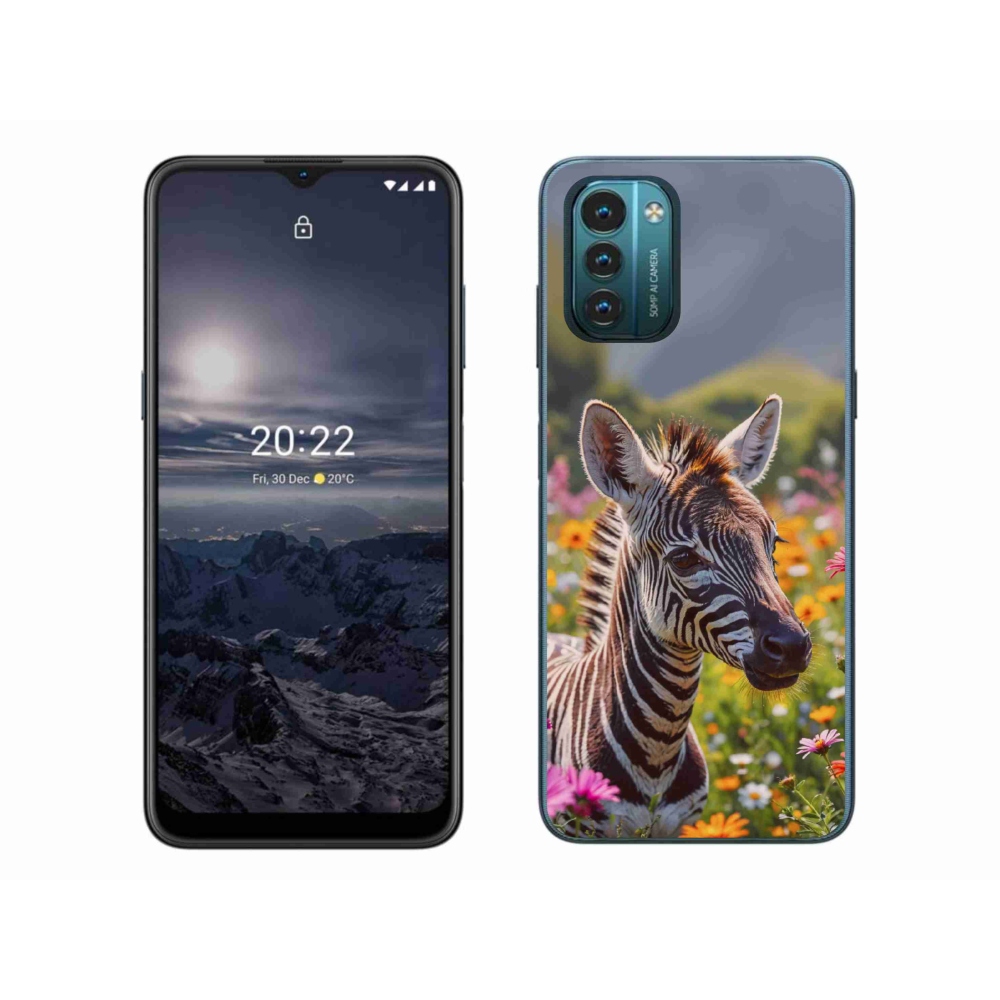 Gelový kryt mmCase na Nokia G11/G21 - zebra na louce