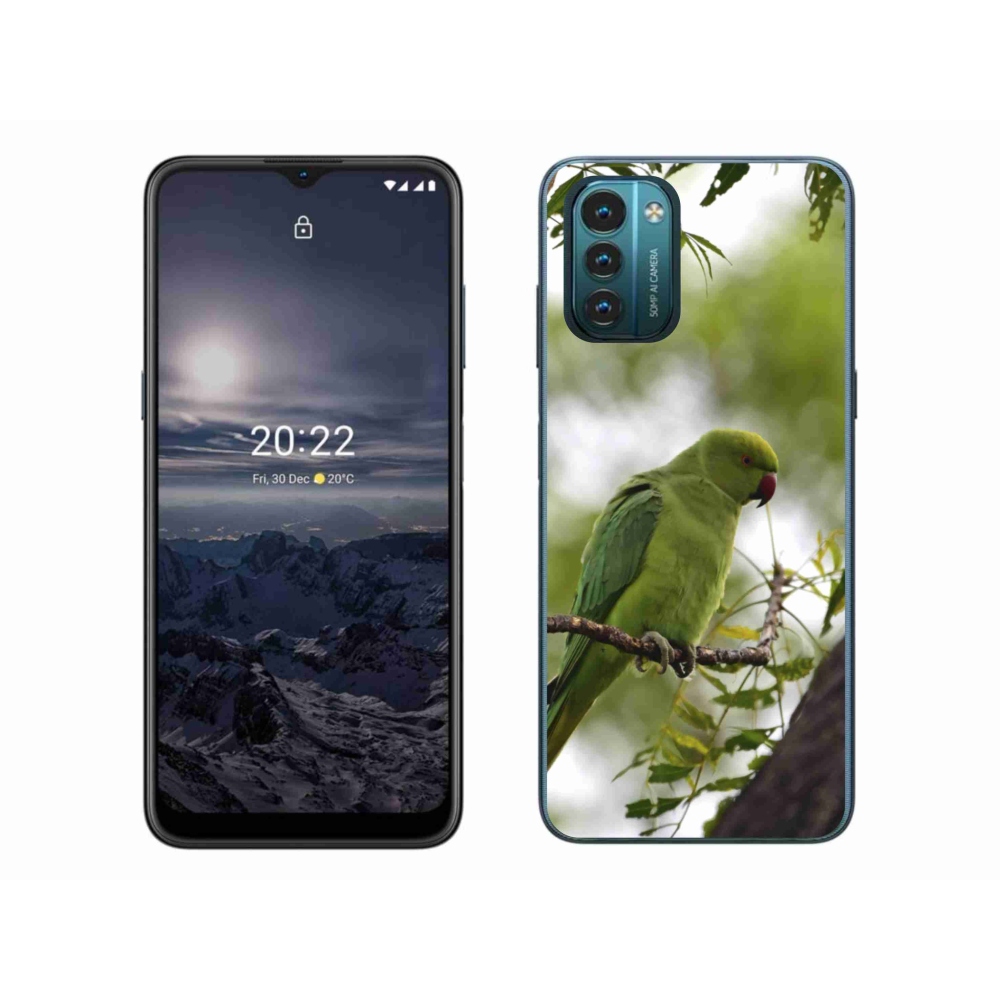 Gelový kryt mmCase na Nokia G11/G21 - zelený papoušek
