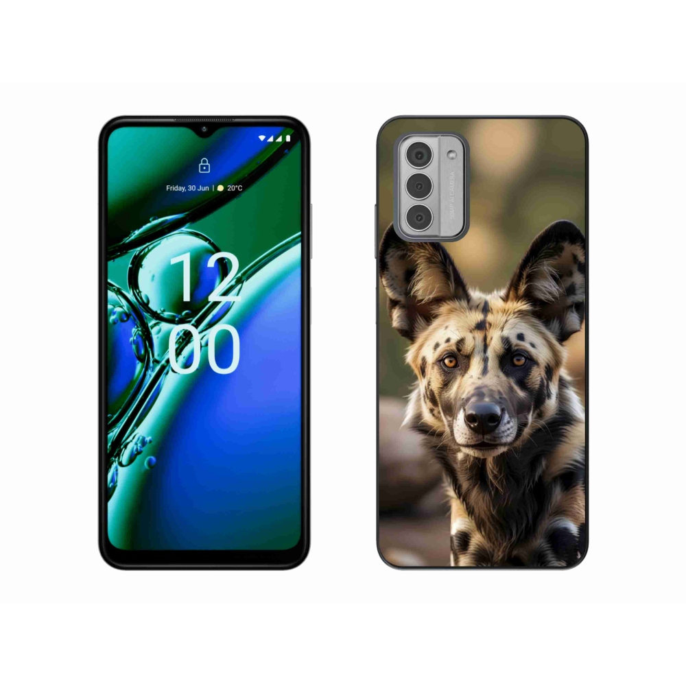 Gelový kryt mmCase na Nokia G42 - africký divoký pes