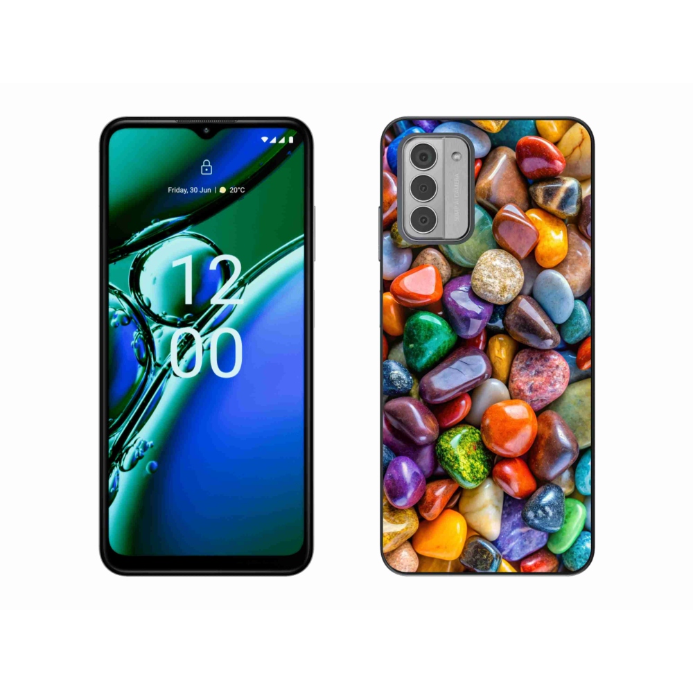 Gelový kryt mmCase na Nokia G42 - barevné kamínky