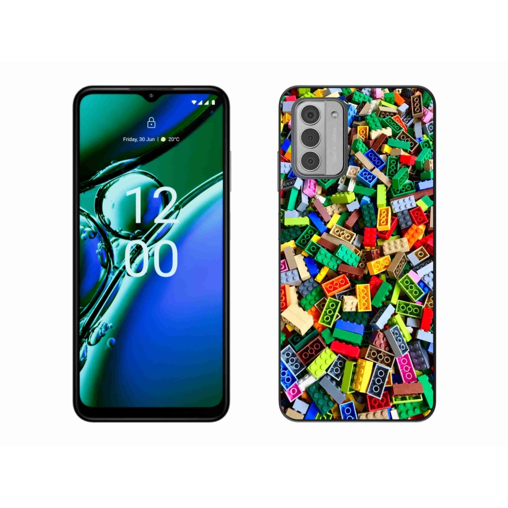 Gelový kryt mmCase na Nokia G42 - barevné stavební kostky