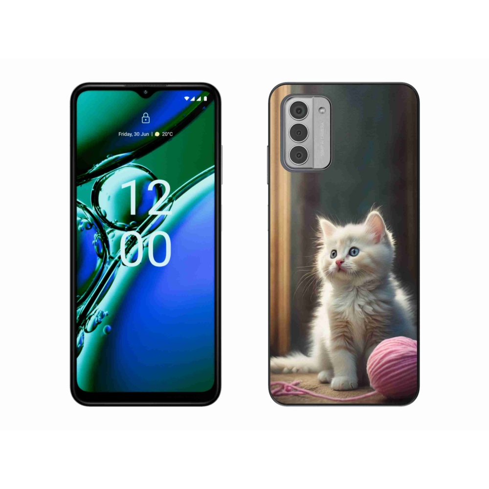 Gelový kryt mmCase na Nokia G42 - bílé kotě 2