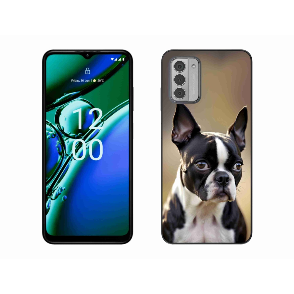 Gelový kryt mmCase na Nokia G42 - bostonský teriér