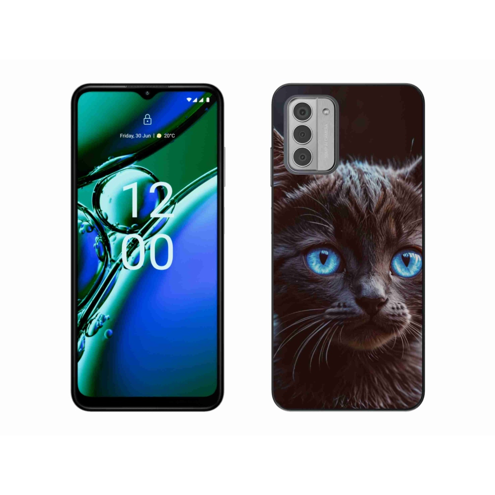 Gelový kryt mmCase na Nokia G42 - černé kotě 2