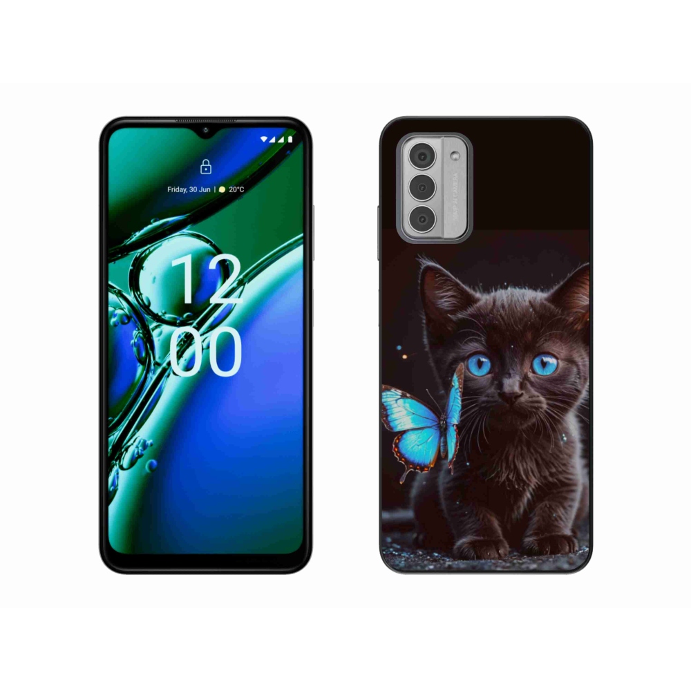 Gelový kryt mmCase na Nokia G42 - černé kotě 3