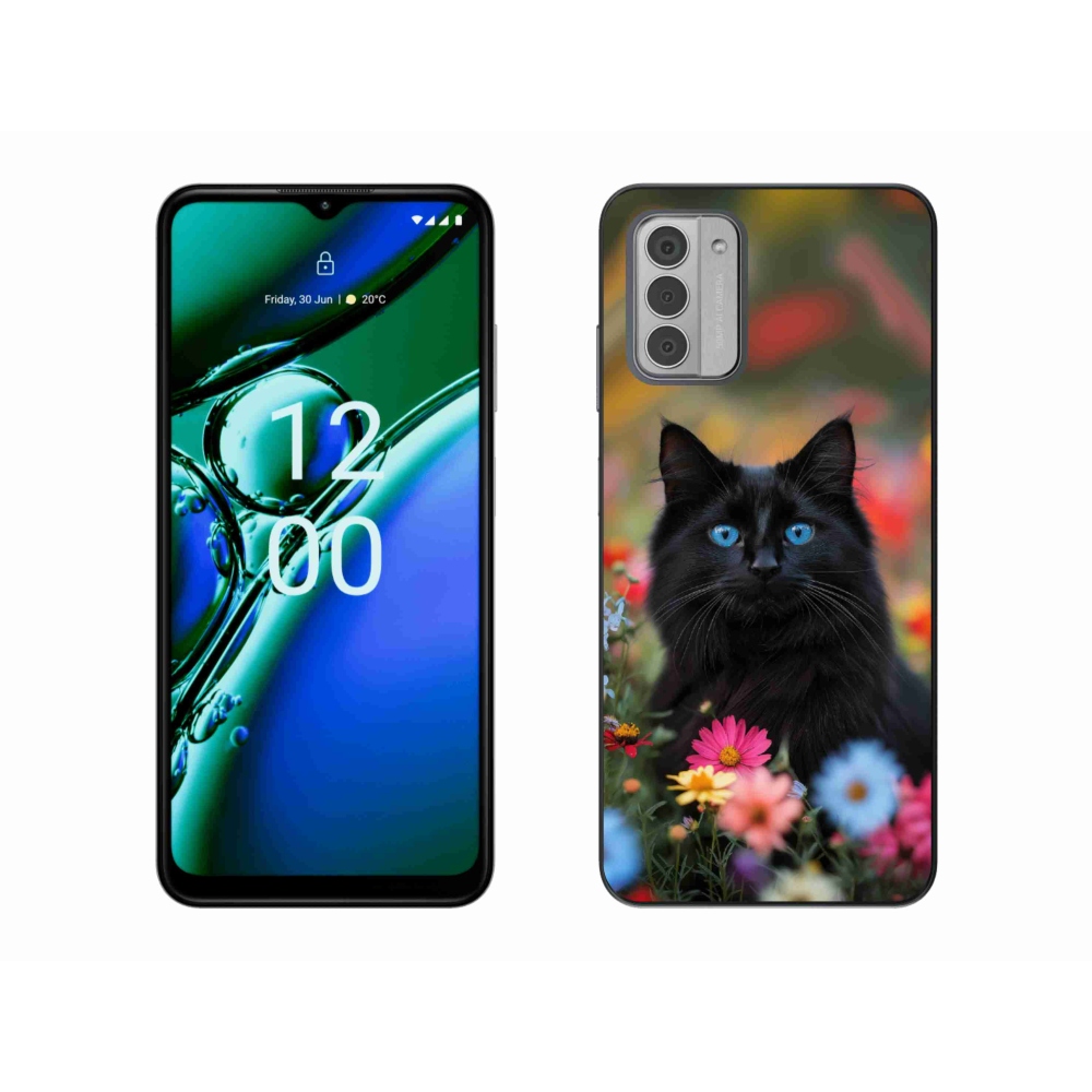 Gelový kryt mmCase na Nokia G42 - černé kotě 4
