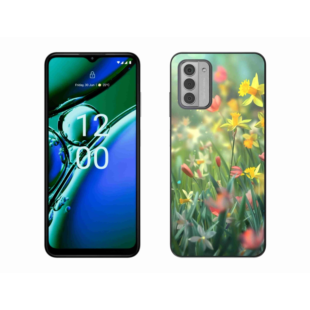 Gelový kryt mmCase na Nokia G42 - jarní květy