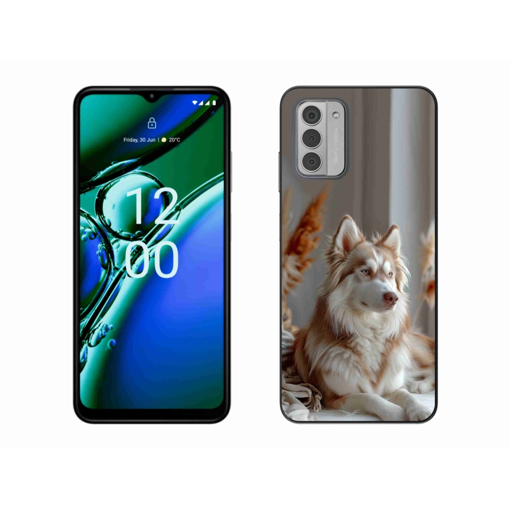 Gelový kryt mmCase na Nokia G42 - klidný sibiřský husky