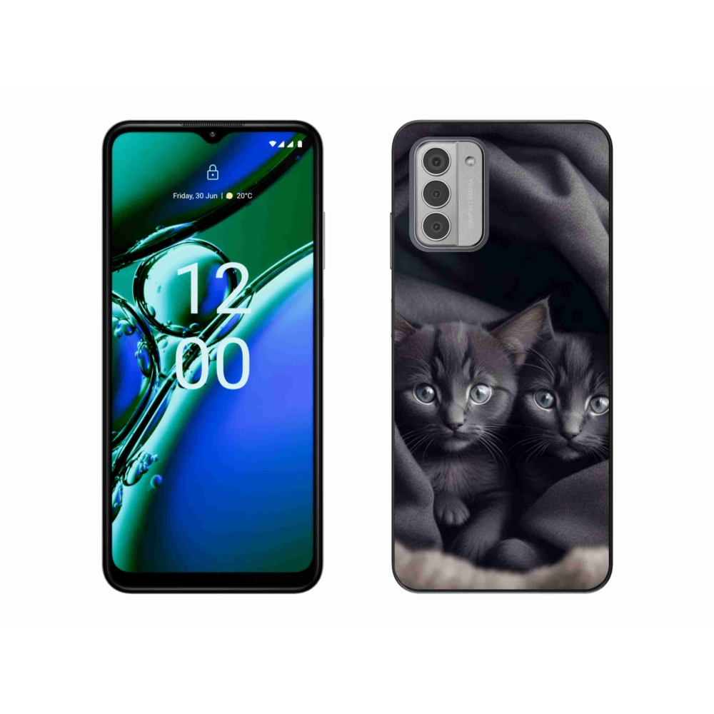 Gelový kryt mmCase na Nokia G42 - kočičí duo