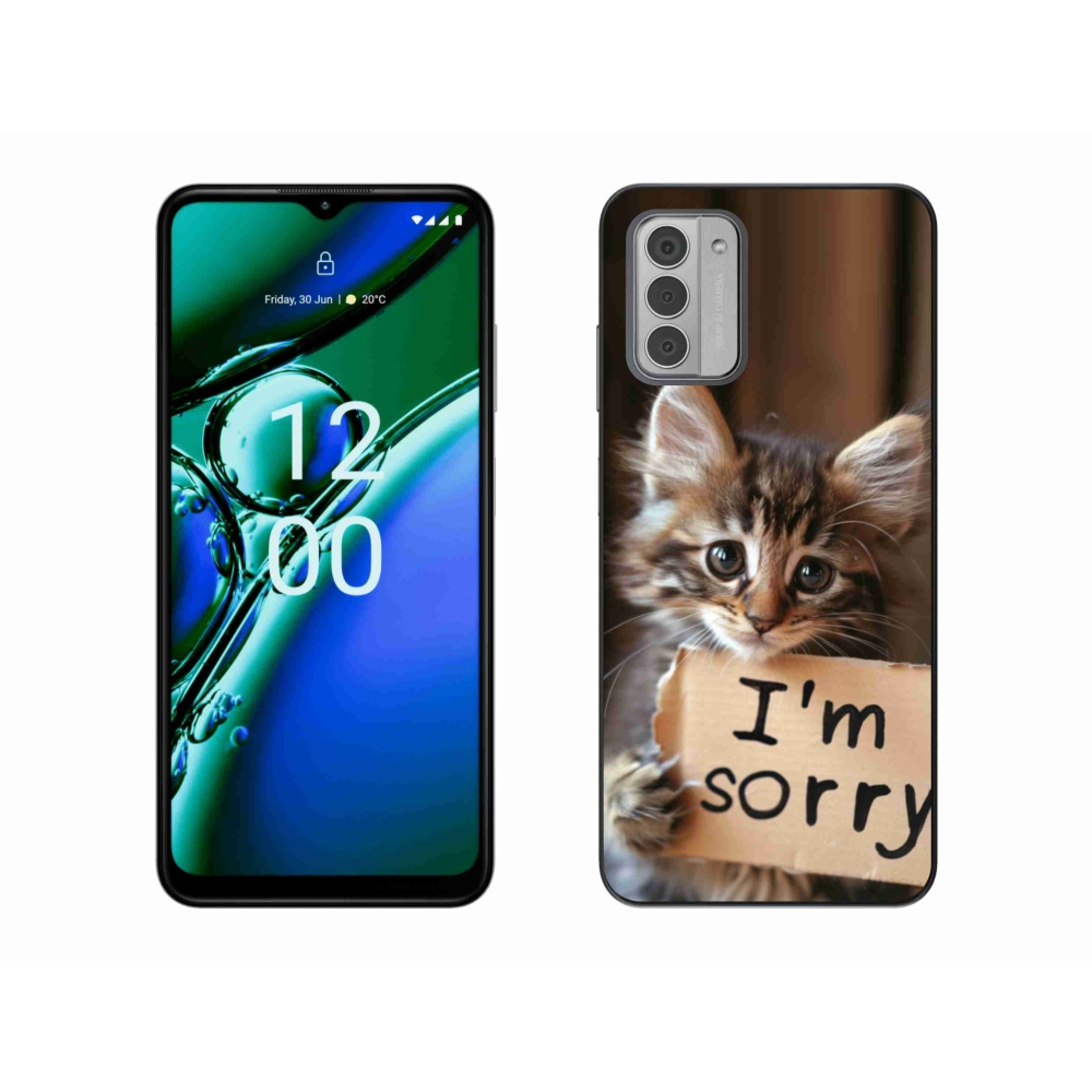 Gelový kryt mmCase na Nokia G42 - kočíčí omluva
