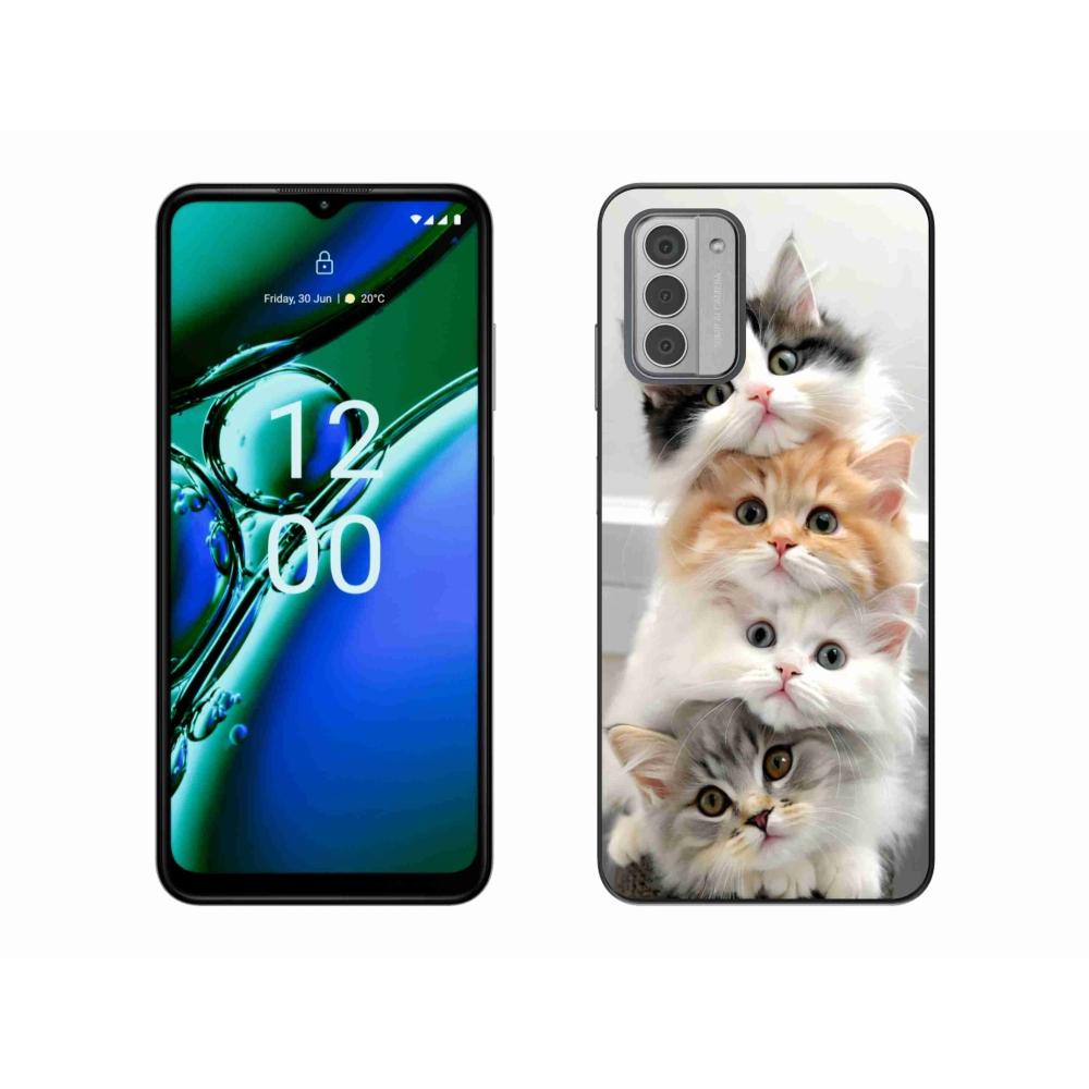 Gelový kryt mmCase na Nokia G42 - kočičí parta