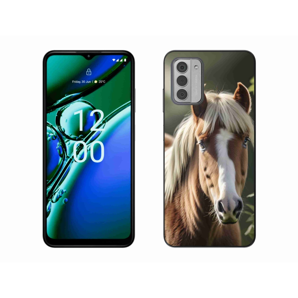 Gelový kryt mmCase na Nokia G42 - kůň se světlou hřívou
