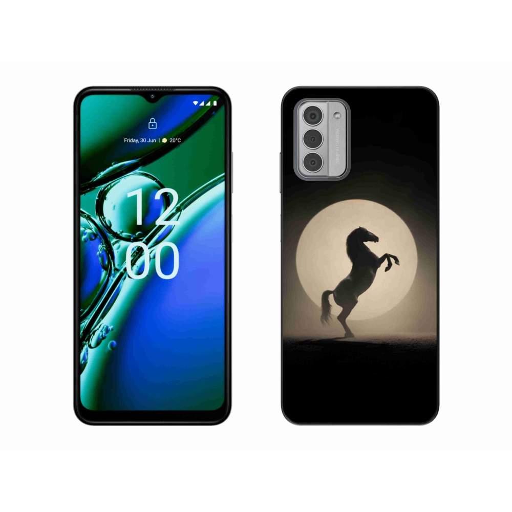 Gelový kryt mmCase na Nokia G42 - kůň v siluetě