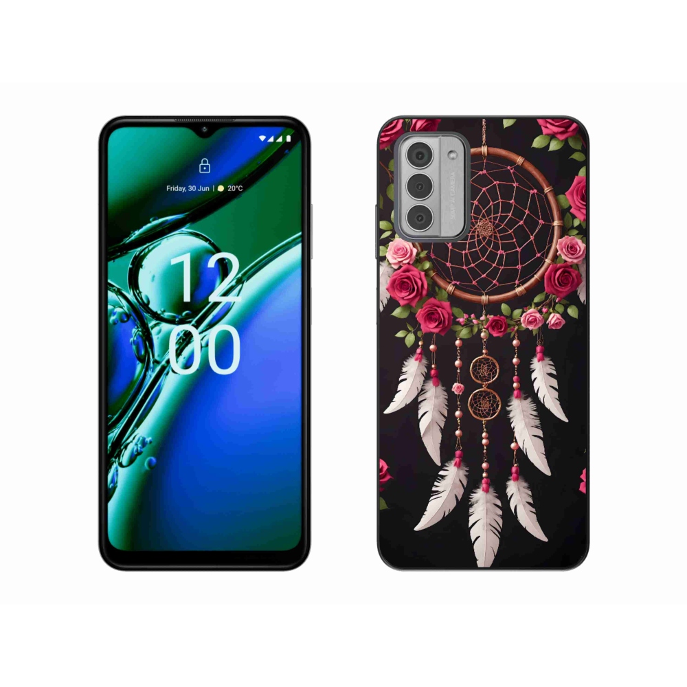 Gelový kryt mmCase na Nokia G42 - lapač snů s růžemi