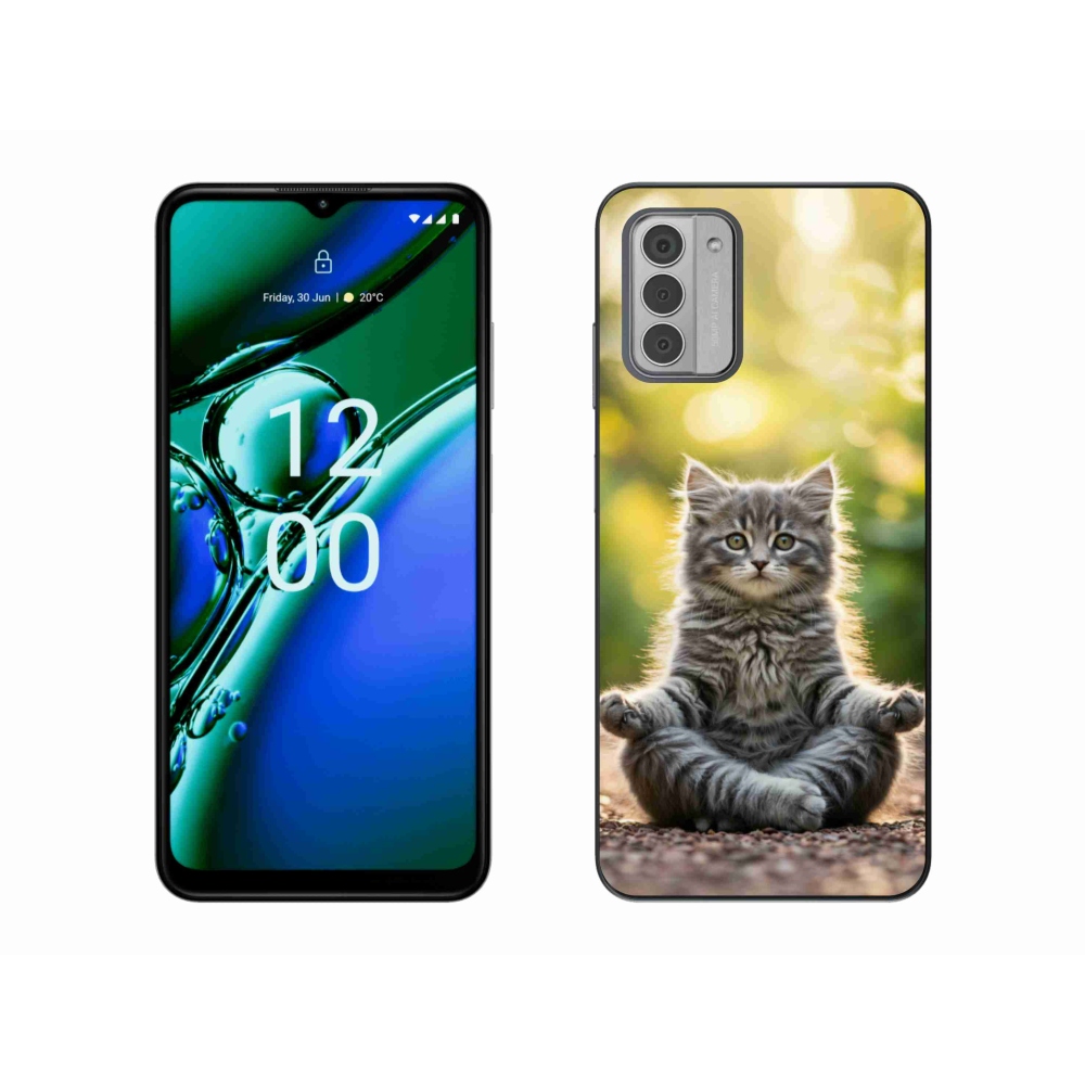 Gelový kryt mmCase na Nokia G42 - meditující kotě